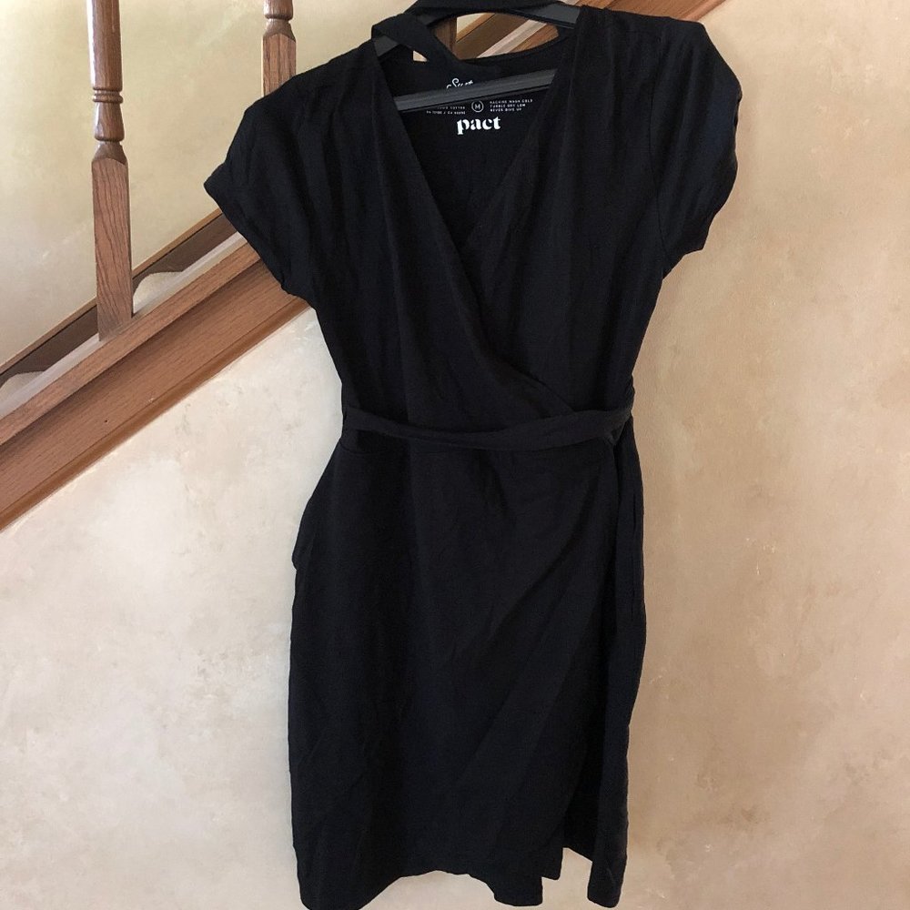 Pact Tulip Wrap Dress size M